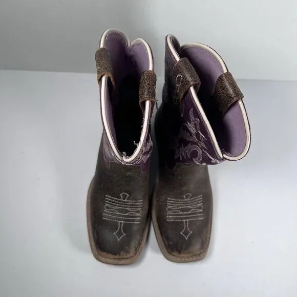 Ariat Tombstone Square Toe Western Cowgirl Boots Youth Size 11.5 - Picture 6 of 8